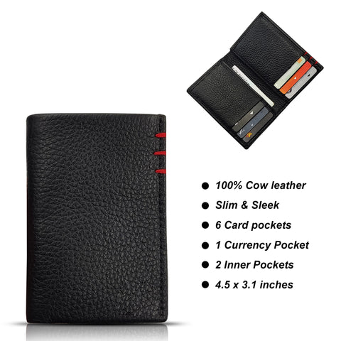 SLIM SMART | LEATHER-WALLET | BLACK